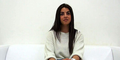 Adorable brunette was told to get naked and show her lovey privates