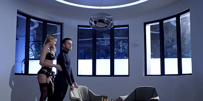 Depraved blonde Lucy Heart takes hard cock to the balls