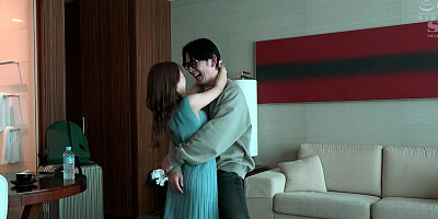 Naughty Asian babe is playing with boyfriend's prick in this scene