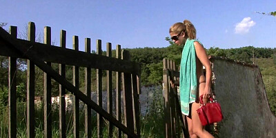 Girlfriend almost cheating with his horny stepdad in an outdoor vid
