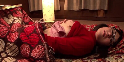 Japanese teeny fingers her pussy after reading a book