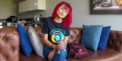 EXTREMELY Tight 18yo Redhead Latina Pussy And Asshole Stretched in Casting