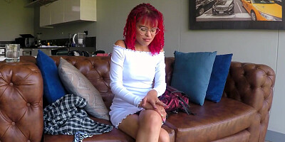 EXTREMELY Tight 18yo Redhead Latina Pussy And Asshole Stretched in Casting
