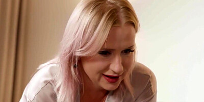 SHAME4K. Mature teacher caught naked in front of the notebook and fucked by student (Nick Morris, Vikki Fox)