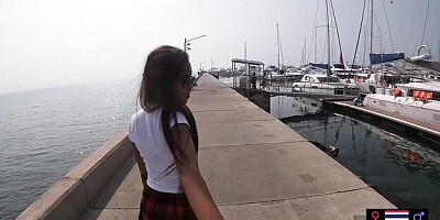 Pov blowjob video with skillful sweet one from Thai Swinger