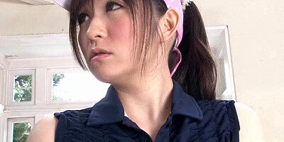 Marvelous Asian girl goes down on her man to blow him