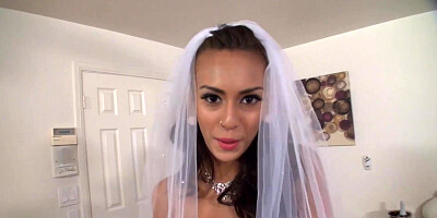 Wedding day fuck with my beautiful latina teen bride