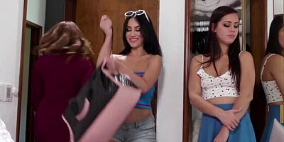 Sweet babes are trying out the pleasures of lesbian lovemaking