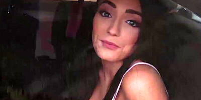 POV cock sucking and lovemaking with a lovely looking brunette mommy