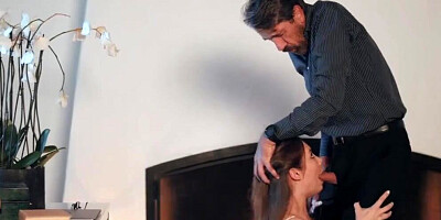 Freeloader stepdaughter pays rent with booty