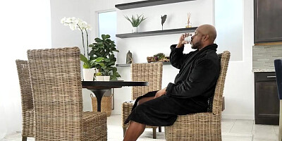 Katie Kush blows a hung black man and sits on his pecker