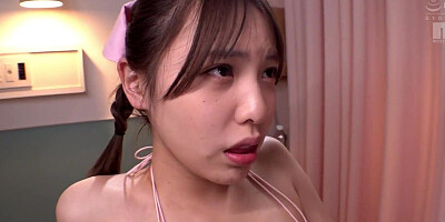 Round ass Japanese nurse is riding lucky patient's hard schlong