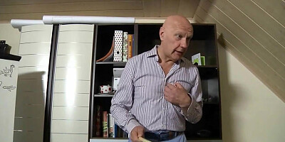 Asian Young Babe Fucked by Bald old Man she Sucks Dick Pussy Sex Swallows