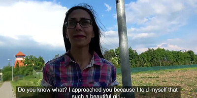 Public Agent Cash Convinces Slim Beauty to Bounce her Pussy on Agents Cock