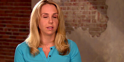 Blonde cougar and her young husband are having sex on camera