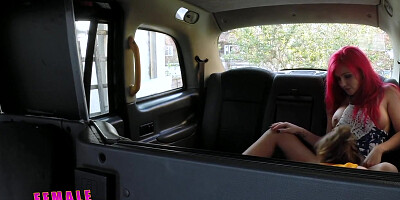 FemaleFakeTaxi Redhead Fingerfucked by Cabbie