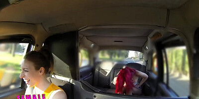 FemaleFakeTaxi Redhead Fingerfucked by Cabbie