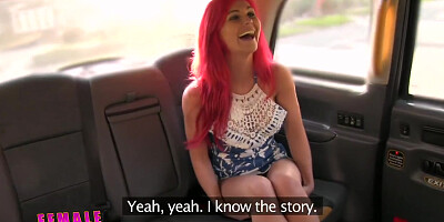 FemaleFakeTaxi Redhead Fingerfucked by Cabbie