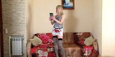 Natinella Takes some Selfies and Strips Naked