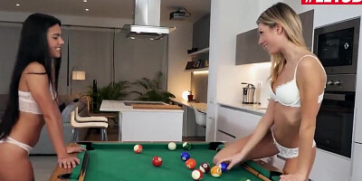 Two lady friends enjoy spending time together and exchanging lesbian pussy licks