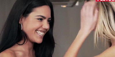 Two lady friends enjoy spending time together and exchanging lesbian pussy licks