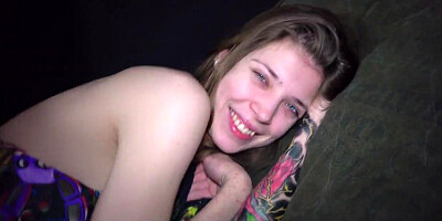 Step Sister Gets a Powerful Volley of Cum in the Face in the Morning - POV