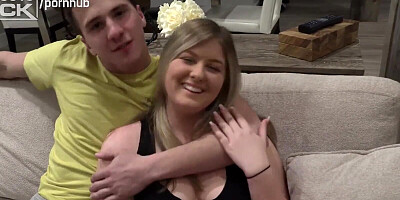 Buxom blonde bangs her boyfriend on camera for the first time