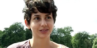 Amateur teen is playing with her pussy out in the open