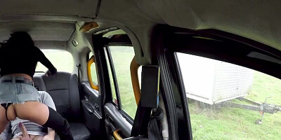 Fake cab ride ends with the driver banging the living brains out of a MILF