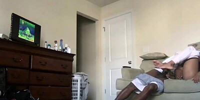 Black gentleman mounted his hidden camera and filmed next-door neighbor while she was banging him