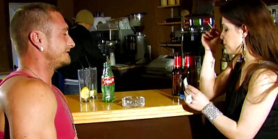 A beautiful brunette babe from Germany gets fucked hard