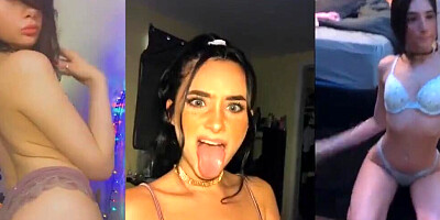 Compilation of nude pictures and porn clips of an amateur harlot