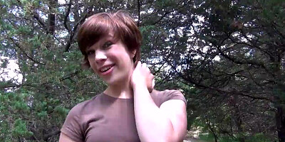 local highschool student stripping down in the local woods
