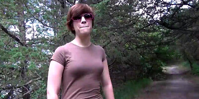 local highschool student stripping down in the local woods
