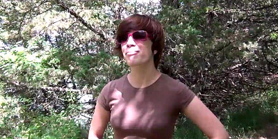 local highschool student stripping down in the local woods