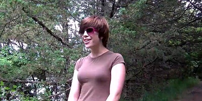 local highschool student stripping down in the local woods