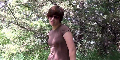 local highschool student stripping down in the local woods