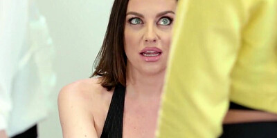 Hot MILF is conducting a special kind of interview with two female candidates