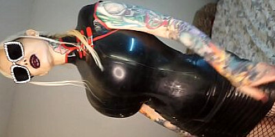 Sabrina Sabrok goddess in latex fucking