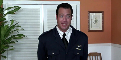 Two Asian ladies tie up a soldier so that they can play with his dick