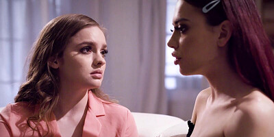 Two young girls discovered they are equally attracted to lesbian oral sex