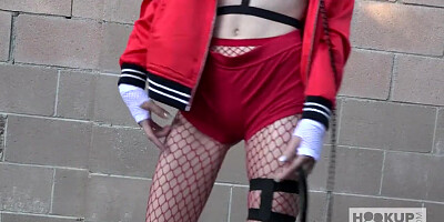 Tiny Teen gets her Asshole Blown out by Guy she Met Online