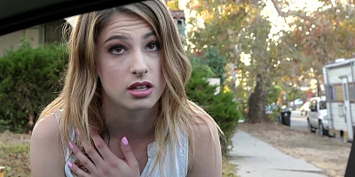 Teen babe gets picked up from the street and has multiple orgasms while being fucked