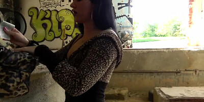 Public Agent Sexy Tight Tattooed Body Fucked in Empty Building by Big Dick