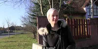 Public Agent her Pussy gets Splattered with Spunk