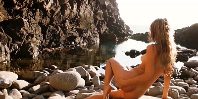 Adorable girl called Hilary loves posing naked and showing her fine natural body