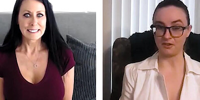 Two camgirls are showing their private parts before engaging in passionate masturbation