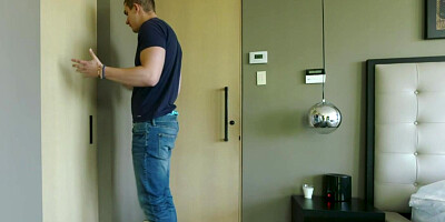 Hot ebony babe was caught masturbating and lured into sex by her randy stepbrother