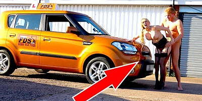 Fake Driving School Amber Jayne Fucked by her Husband