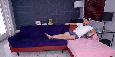 Tattooed Latina chick loves giving blowjobs to stepbro before a vigorous pussy pounding